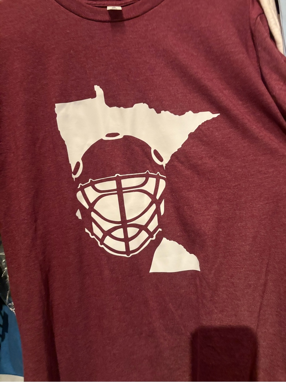 Tultex Maroon Graphic State Silhouette Tee
